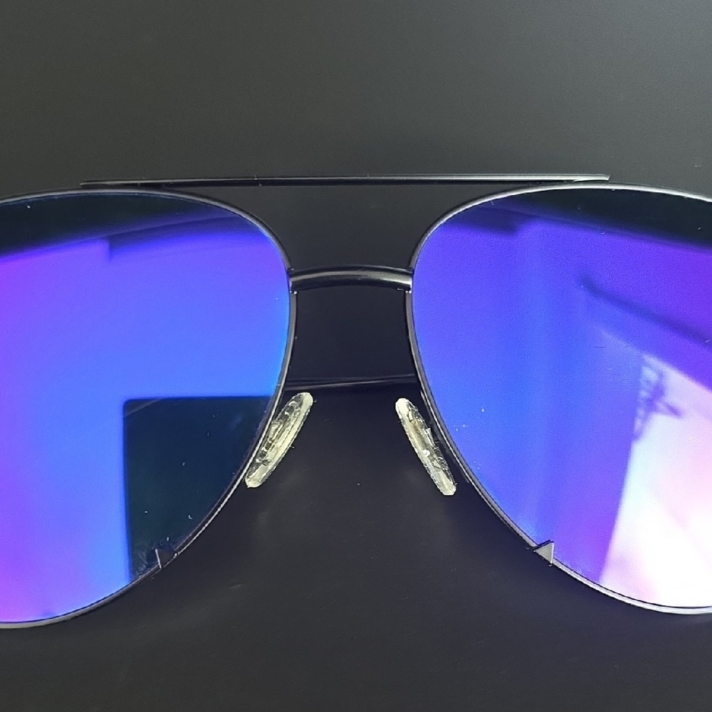 Diff Eyewear Blue Reflective Aviators - image 3